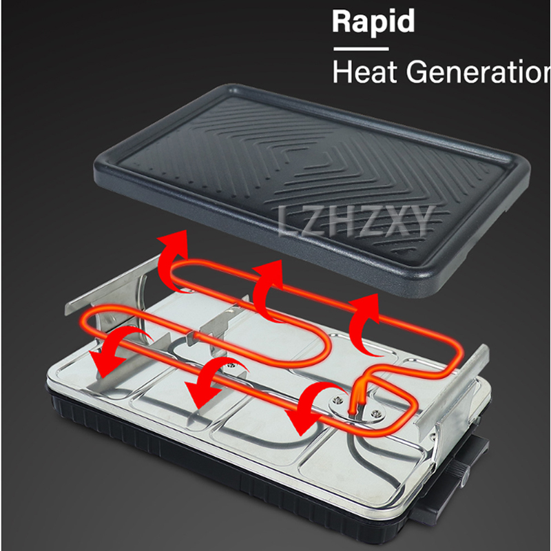 Raclette Grill Table - Panggangan Meja Listrik Panggangan BBQ Korea