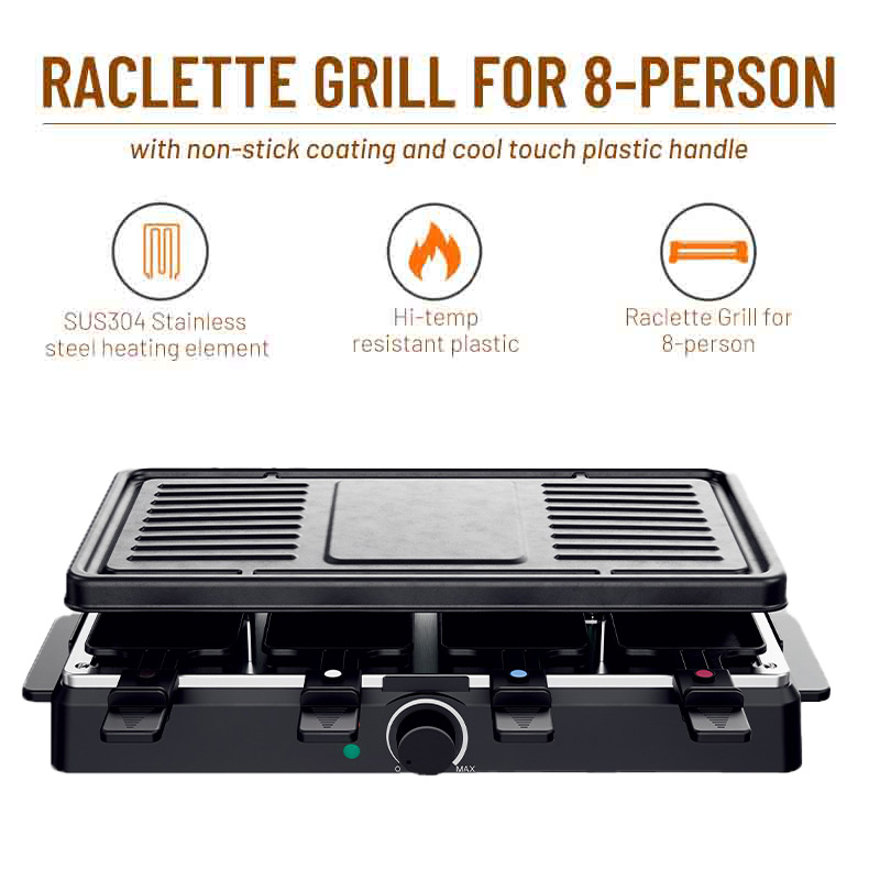 Pemanggang BBQ Elektrik Portab - Raclette Grill Table ulasan dan harga