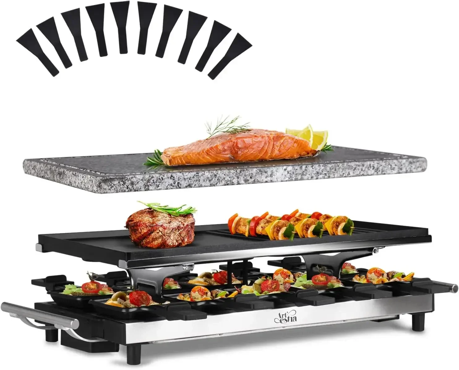 Pemanggang Raclette Meja Artes - Raclette Grill Table ulasan dan harga