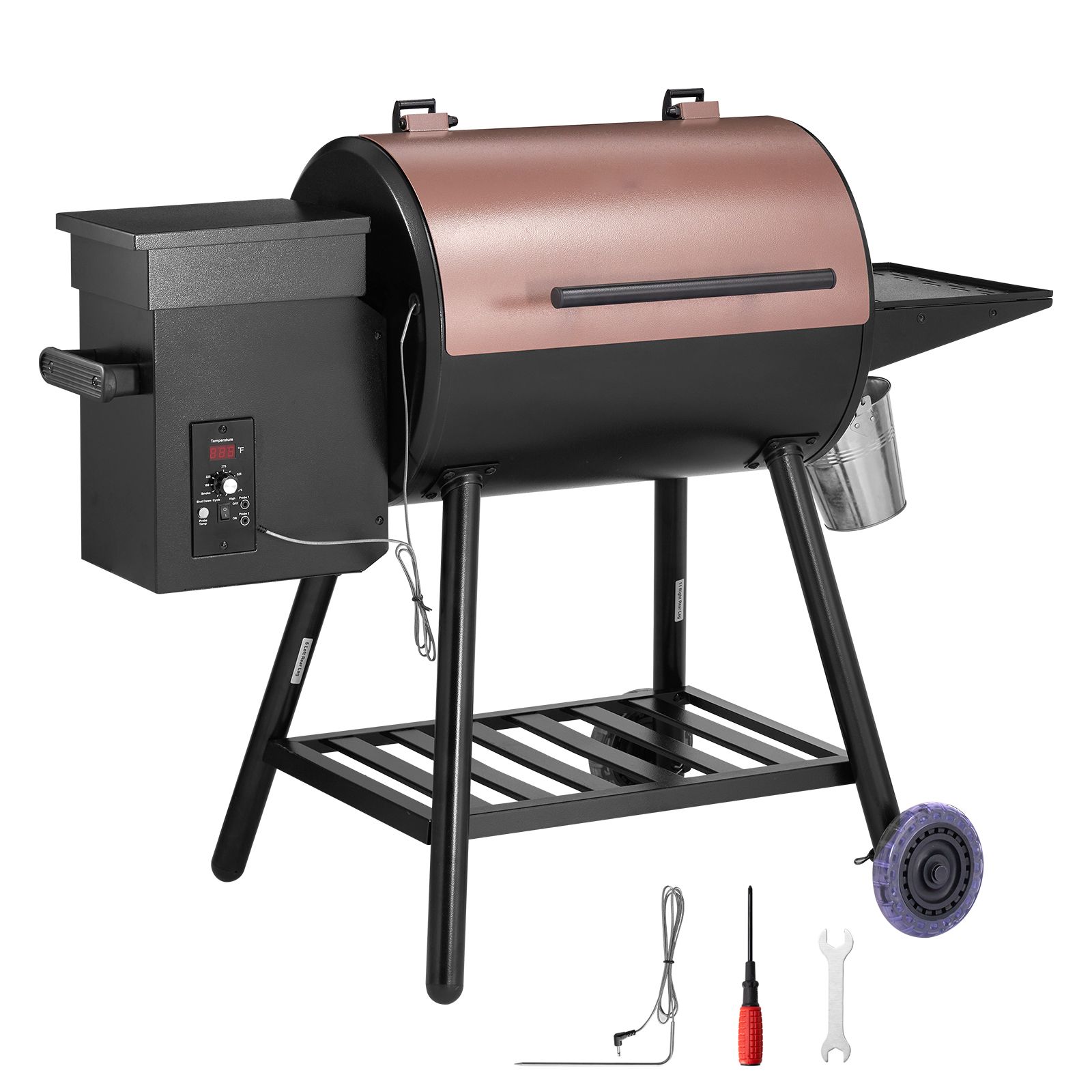 Pemanggang Pellet Kayu, 8 in 1 - Electric Smoker Bbq ulasan dan harga