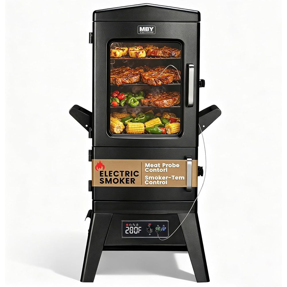 Pengasap BBQ Listrik Kapasitas - Electric Smoker Bbq ulasan dan harga