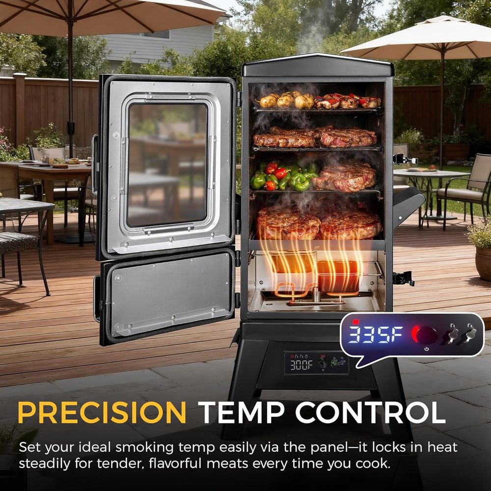 Pengasap BBQ Listrik Kapasitas - Electric Smoker Bbq ulasan dan harga