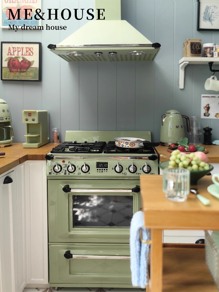1:6 rumah boneka Model Mini Ak - Kitchen Appliances Oven ulasan dan harga