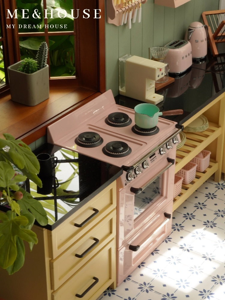 1:6 rumah boneka Model Mini Ak - Kitchen Appliances Oven ulasan dan harga