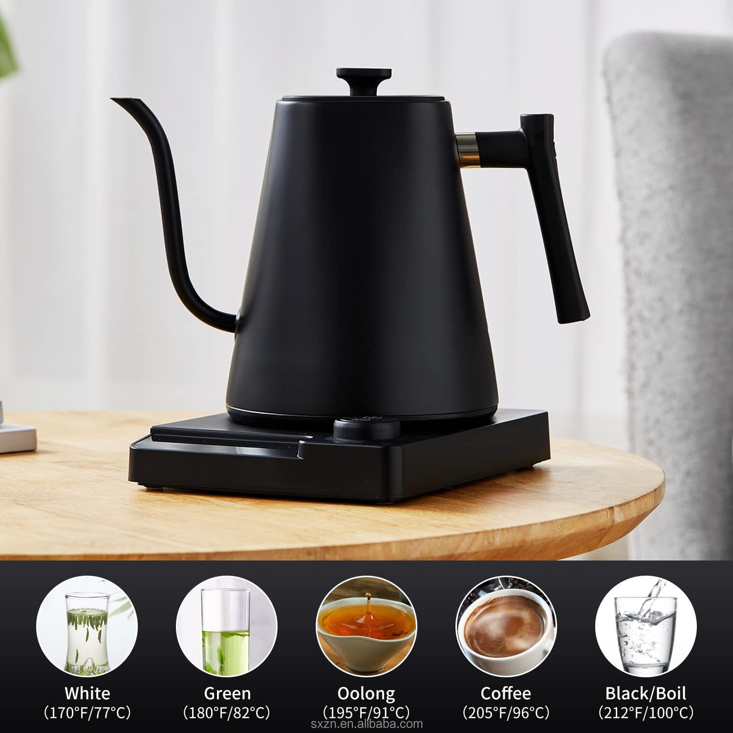 Kedatangan Baru 0.9L Ketel Kop - Electric Kettle Gooseneck ulasan dan harga