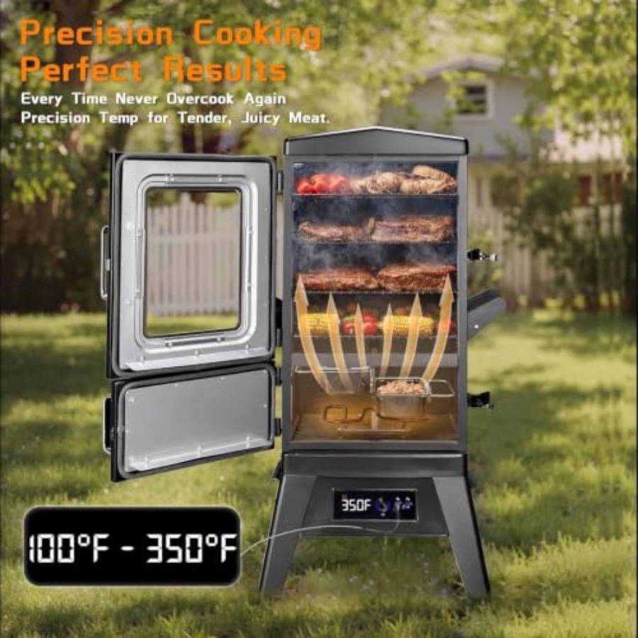 Pemanggang Elektrik Vertikal B - Electric Smoker Bbq ulasan dan harga