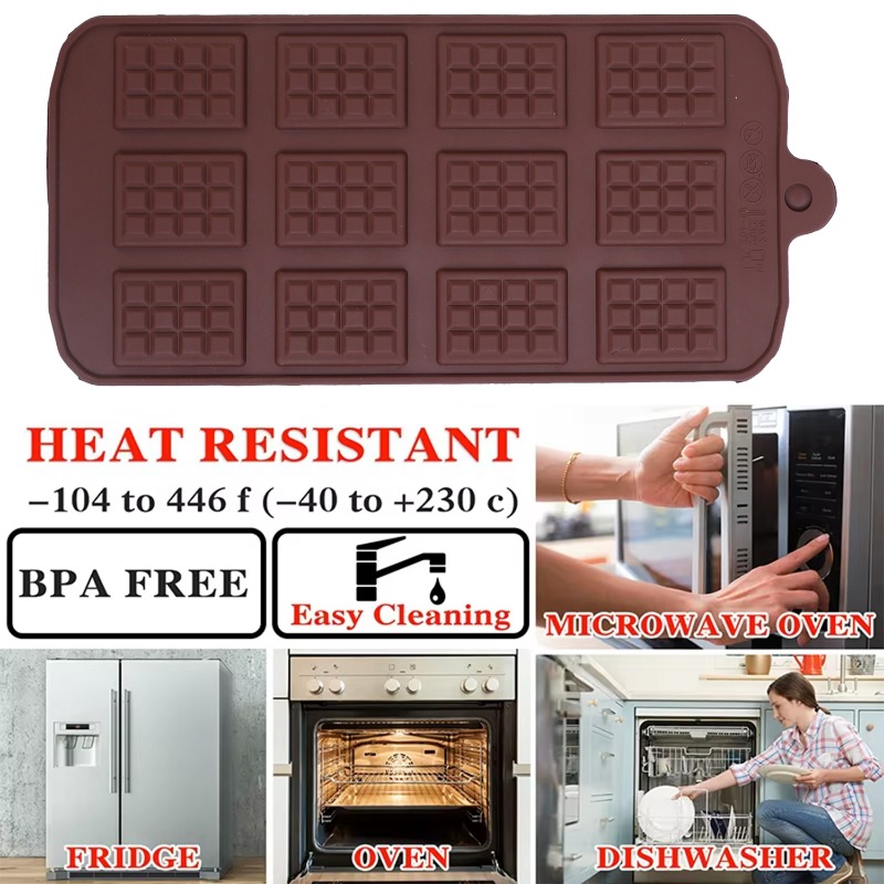 Cetakan coklat silikon 12 bahk - Kitchen Appliances For Baking ulasan dan harga