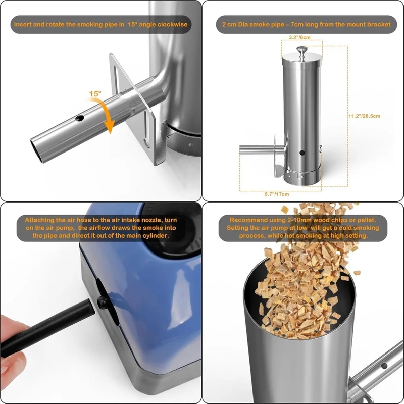 Perokok BBQ Listrik Portabel d - Electric Smoker Bbq ulasan dan harga