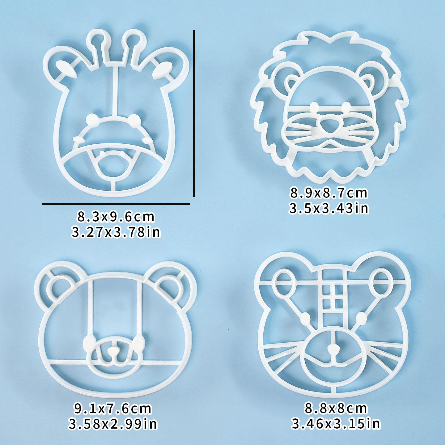 4 Buah Set Pemotong Kue Bentuk - Kitchen Appliances For Baking ulasan dan harga