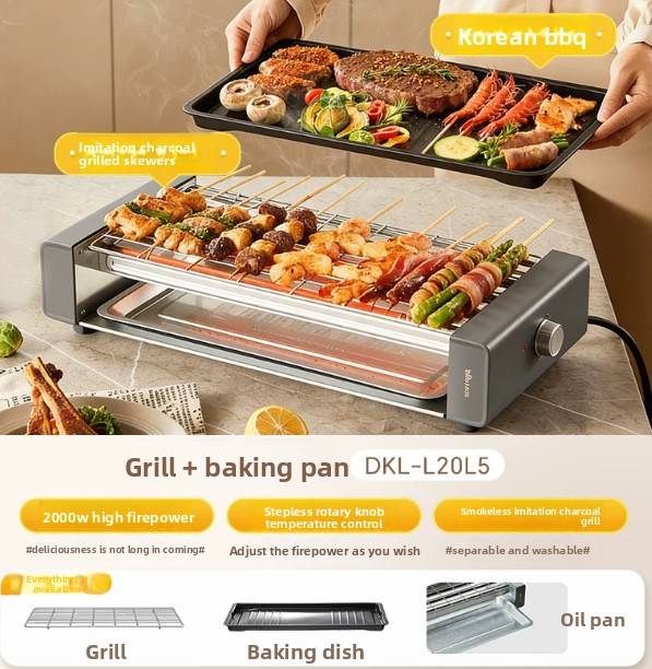 Pemanggang BBQ Listrik Tanpa A - Raclette Grill Table ulasan dan harga
