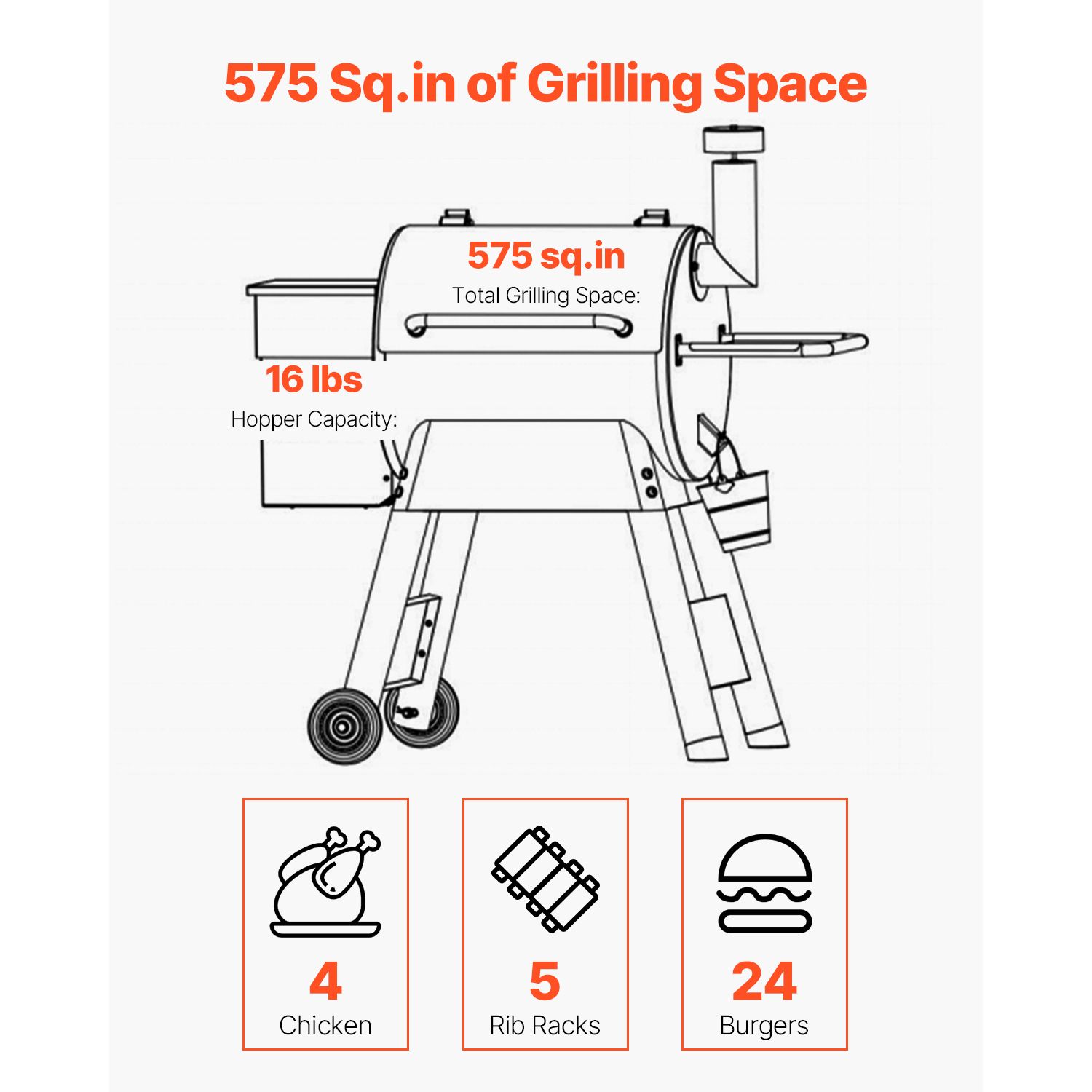 Pemanggang Pellet Kayu, 8 in 1 - Electric Smoker Bbq ulasan dan harga